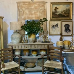 C19th French Oak Serving Console