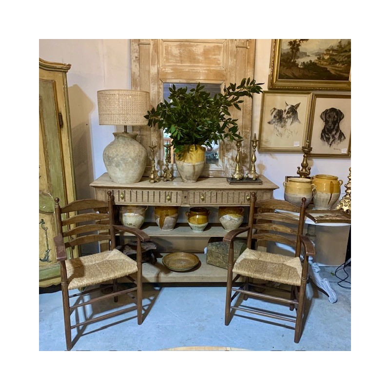 C19th French Oak Serving Console