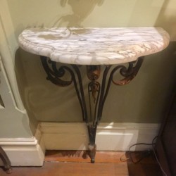 SOLD C1930 1/2 Lune Console