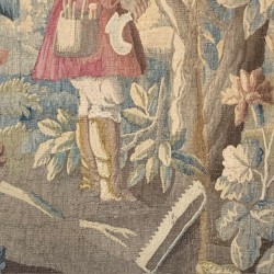 Early C19th French Tapestry in Frame