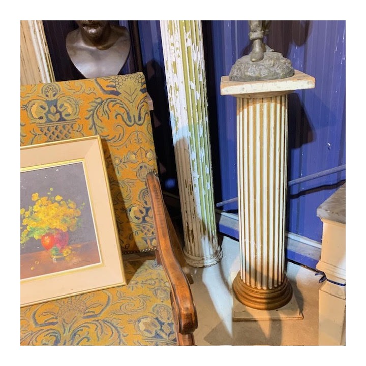 C1900 French Pair of Pedestal