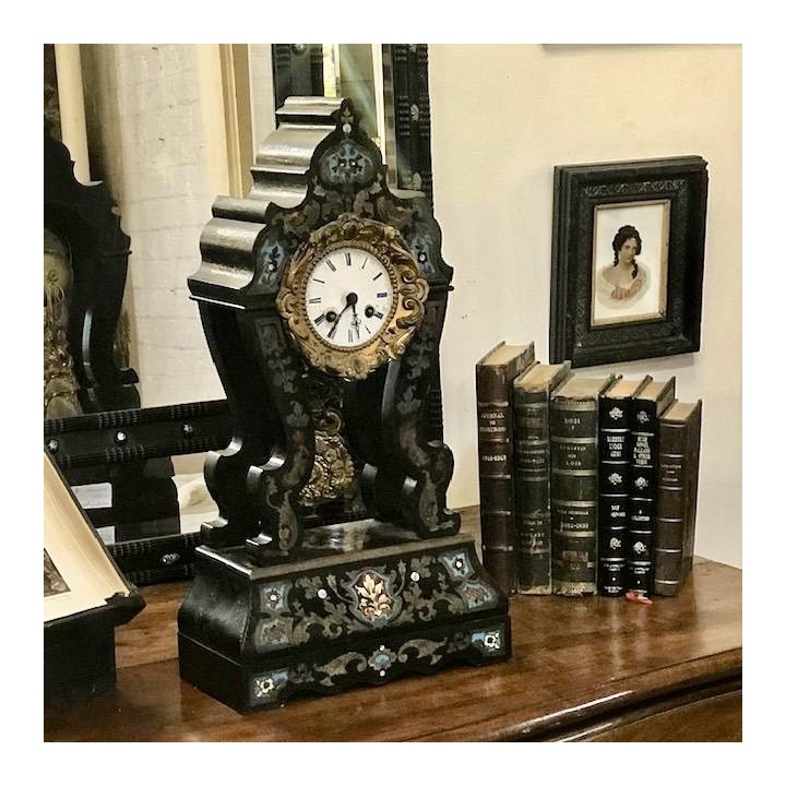 C19th French Louis Philippe Boulle Manner Clock
