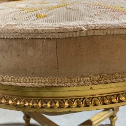 C19TH French Napoleon III Water Gilded Stool