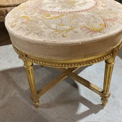 C19TH French Napoleon III Water Gilded Stool