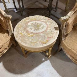 C19TH French Napoleon III Water Gilded Stool