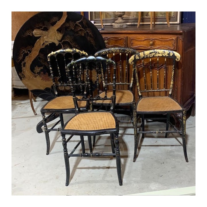C19th French Napoleon III Music Chairs