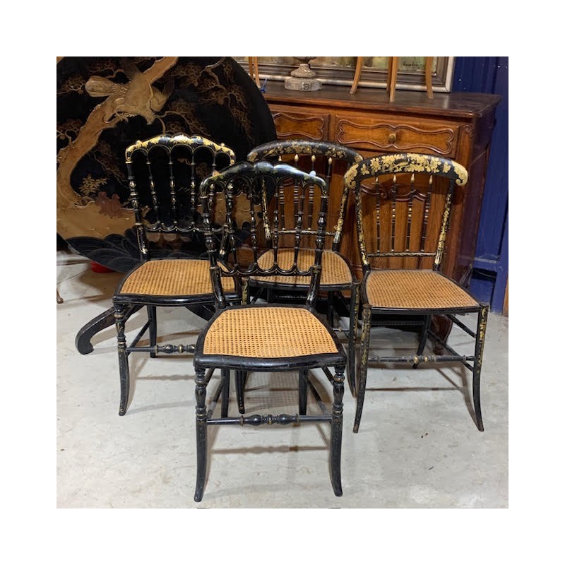 C19th French Napoleon III Music Chairs