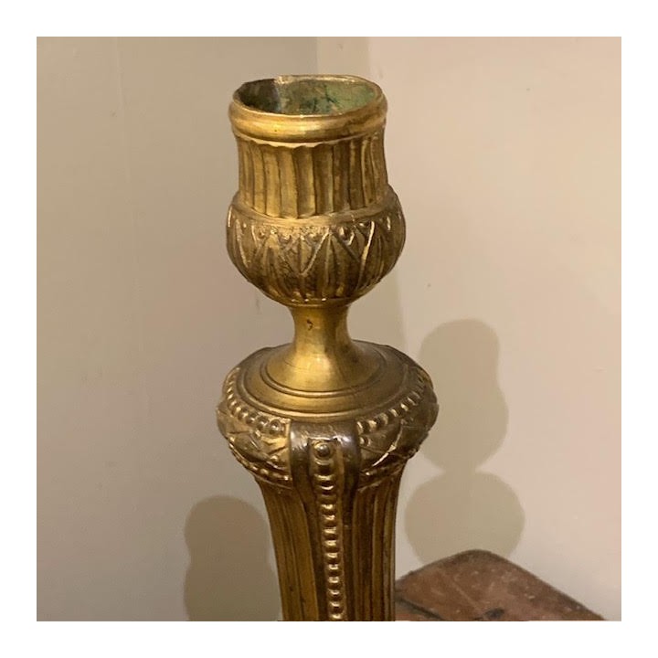 French Louis XV Period Bronze Candle Holder