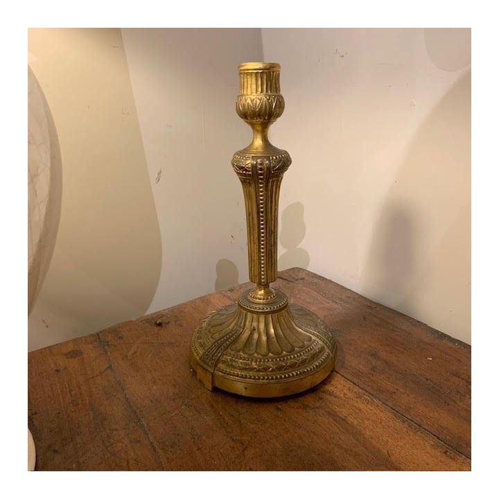 French Louis XV Period Bronze Candle Holder