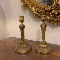 French Louis XV Period Bronze Candle Holder