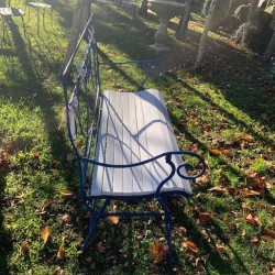 Vintage French Folding Bench