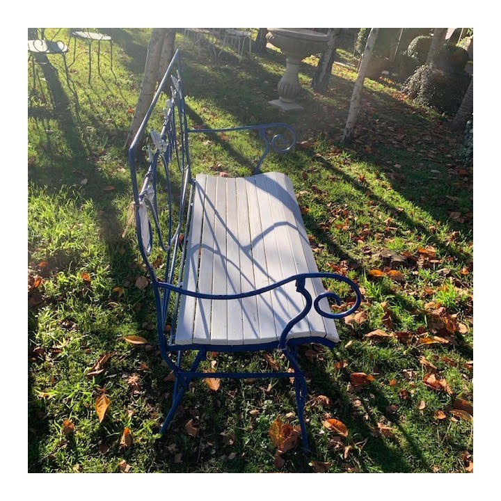 Vintage French Folding Bench
