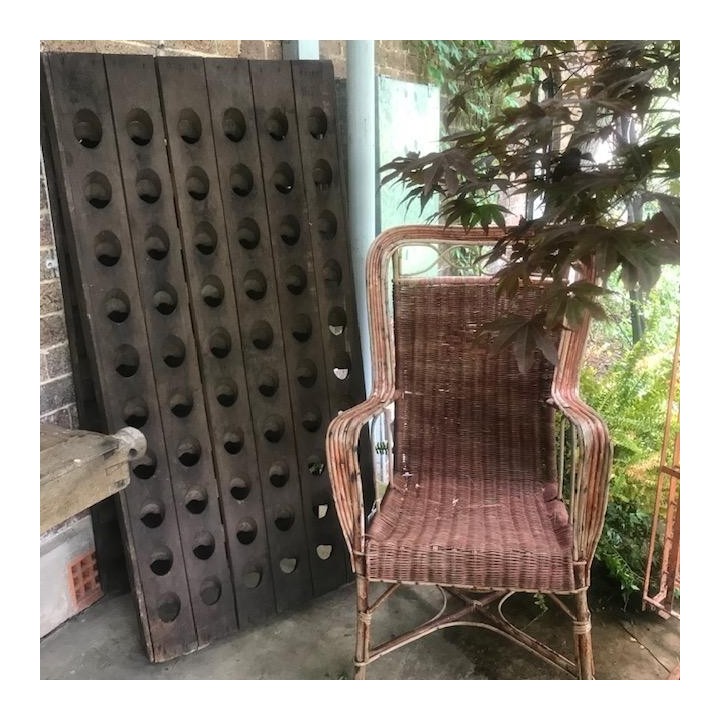 Vintage French Champagne Bottle Rack