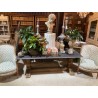 Blue Stone and Wash Oak Dining Table