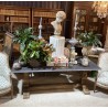 Blue Stone and Wash Oak Dining Table