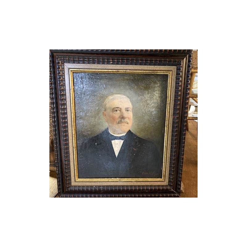 C19th Portrait of a Gentleman Oil on Canvas