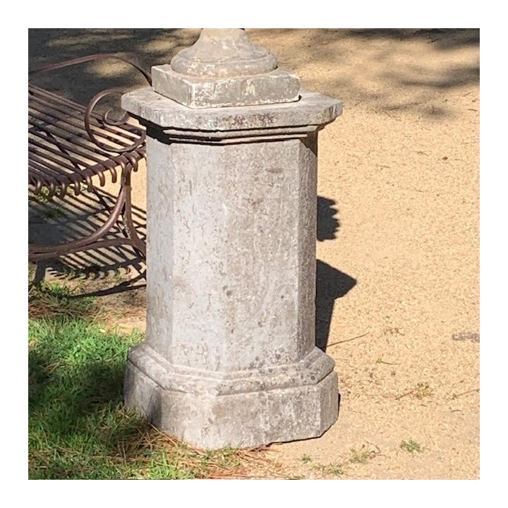 French Pair C18th Bluestone Pedestals