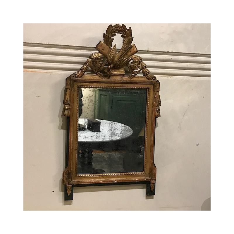 C18th French Gilded and Gesso Mirror,