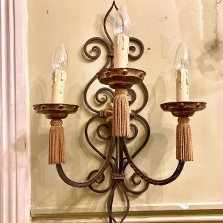 SOLD C1900 Pair of French Sconces