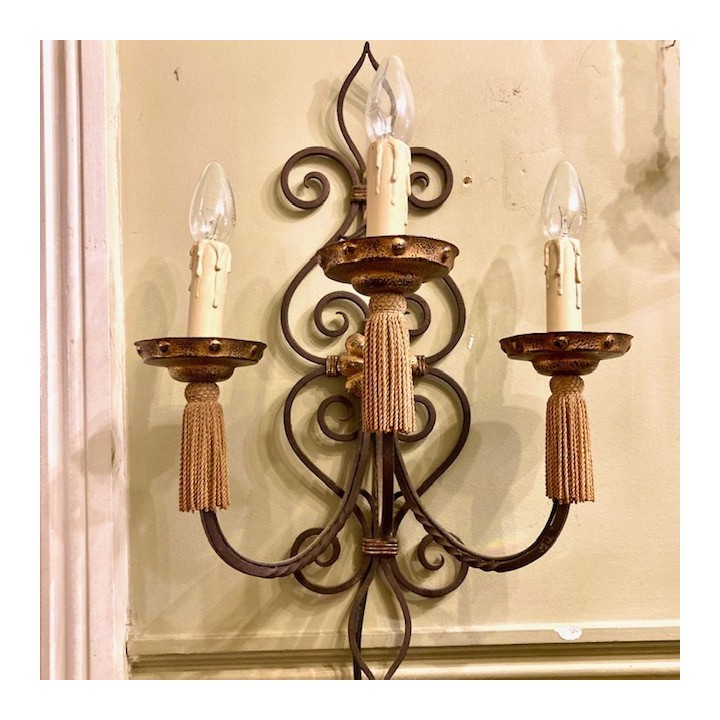 SOLD C1900 Pair of French Sconces