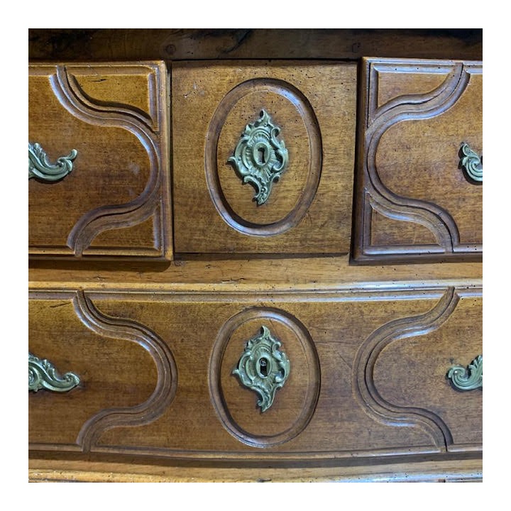 C18th French Walnut Louis XV Chest Of Drawers