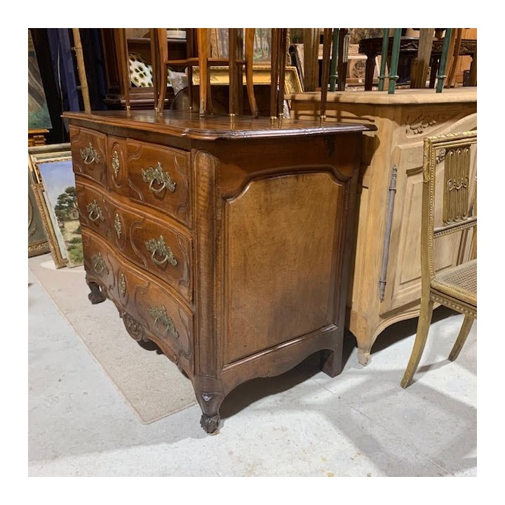 C18th French Walnut Louis XV Chest Of Drawers