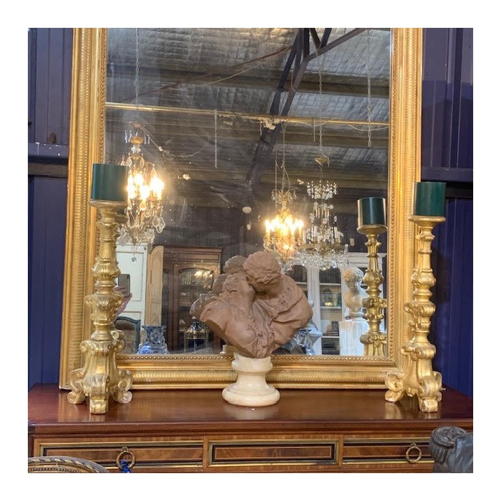 C1900 Terracotta Bust Le Baiser by Houdon