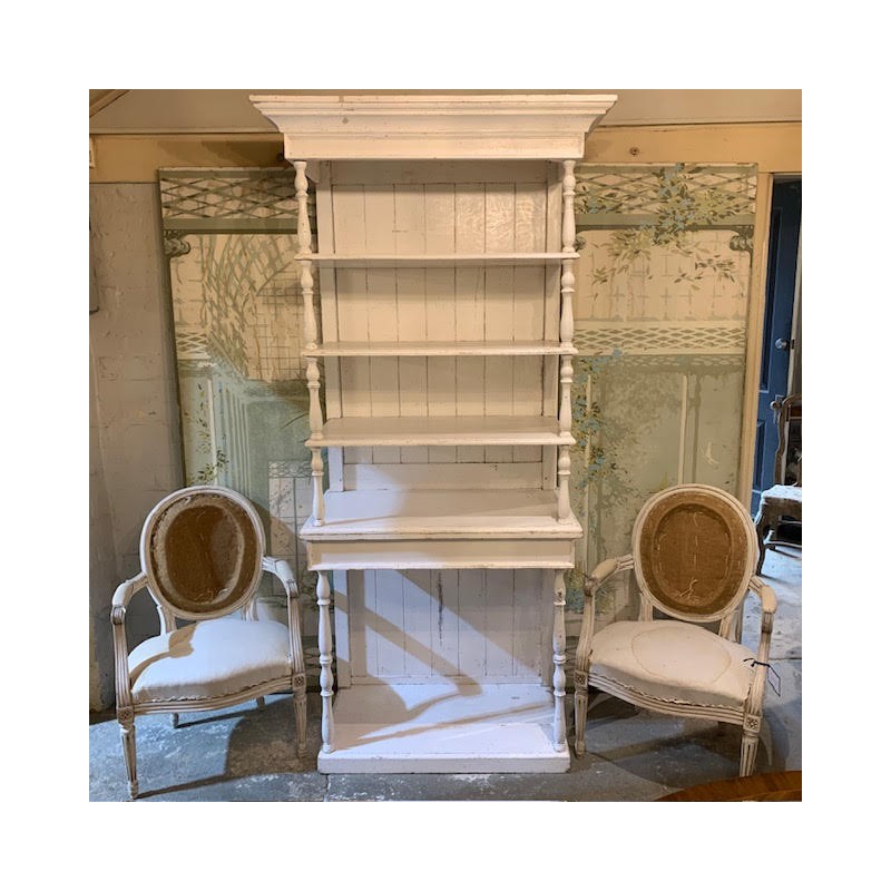 C19th, C1880 French Painted Finish Etagere