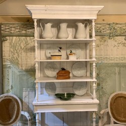 C19th, C1880 French Painted Finish Etagere