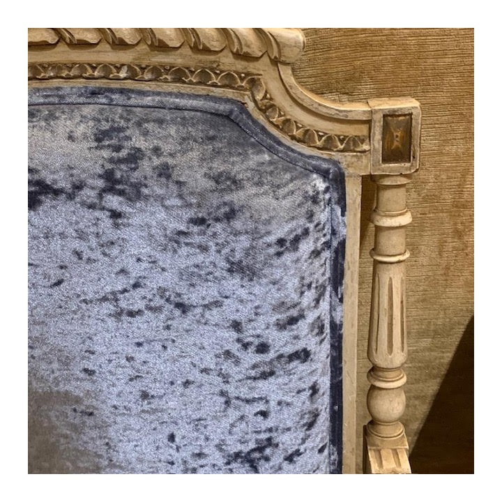 Antique Pair Arm Chair, original polychrome and in a Louis XVI Style