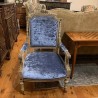 Antique Pair Arm Chair, original polychrome and in a Louis XVI Style