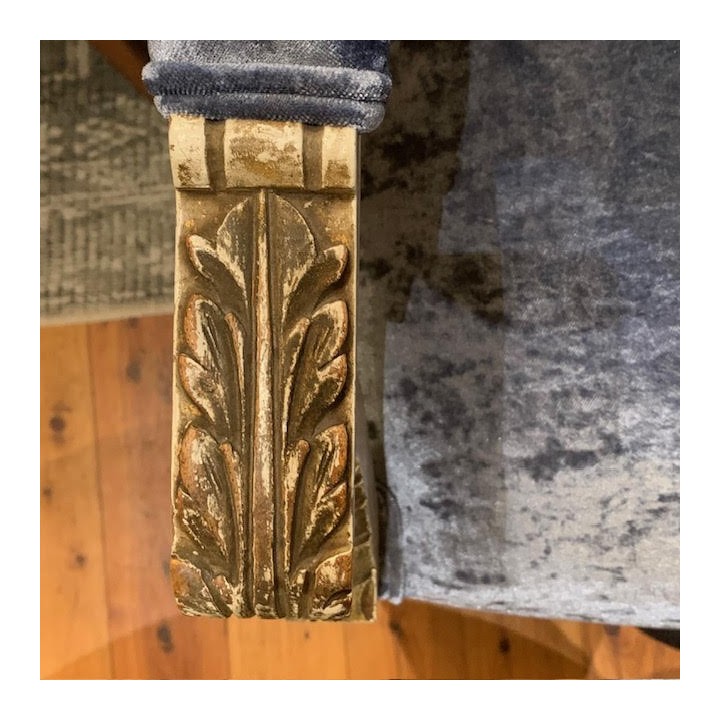 Antique Pair Arm Chair, original polychrome and in a Louis XVI Style