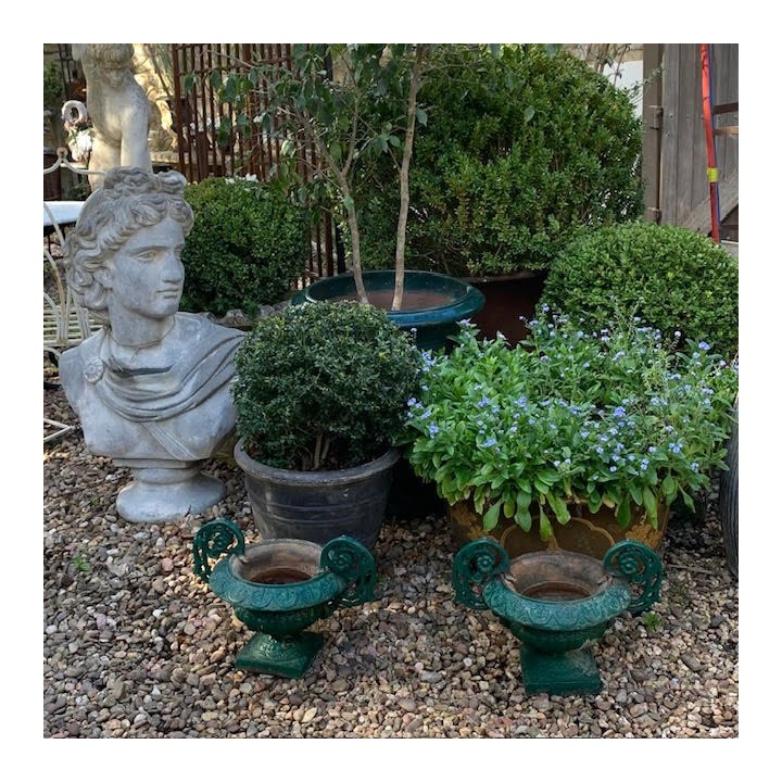 C19th French garden Cast Iron Jardiniere