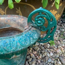 C19th French garden Cast Iron Jardiniere