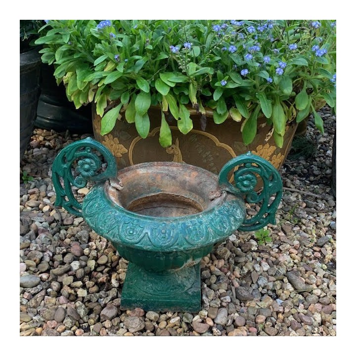 C19th French garden Cast Iron Jardiniere
