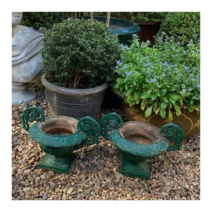 C19th French garden Cast Iron Jardiniere