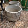 C1940 French Faux Bois Pots