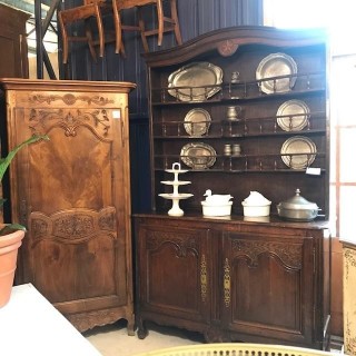 C19th French Oak Dresser Louis XV Manner