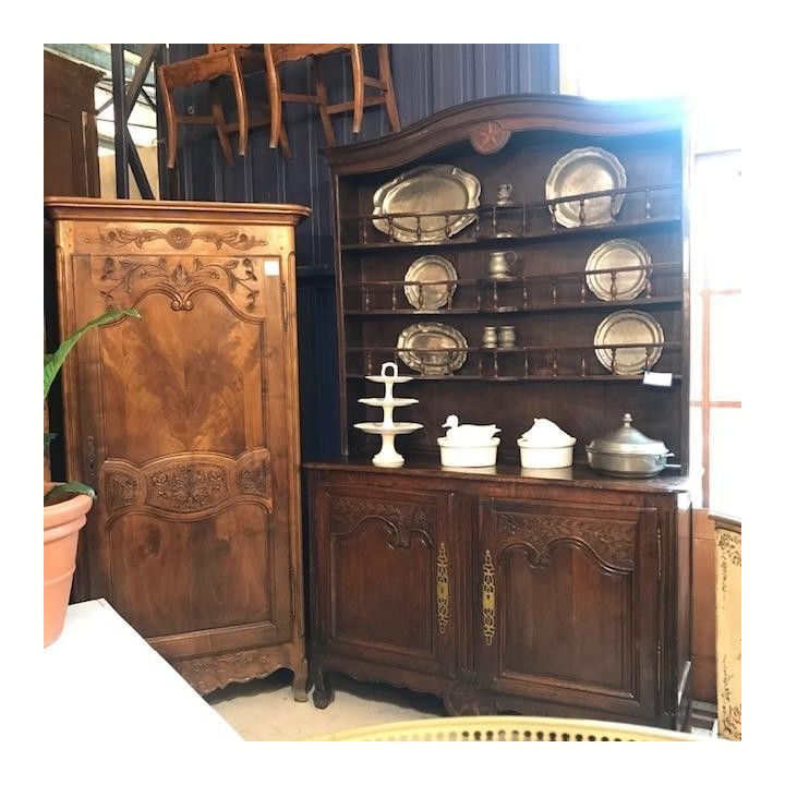 C19th French Oak Dresser Louis XV Manner