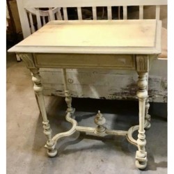 Late C19th French Louis XIII Style painted Finish Occasional Table