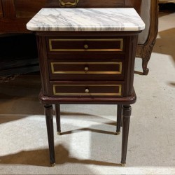 Pair of French Louis XVI Style Bedside Drawers