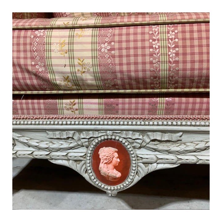 C1900 French Louis XVI Style Day Bed