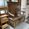 C19th French Oak Hall Bench