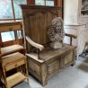 SOLD C19th French Oak Hall Bench