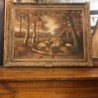 C1900 Dutch signed Oil on Canvas Painting of a Farm Scene