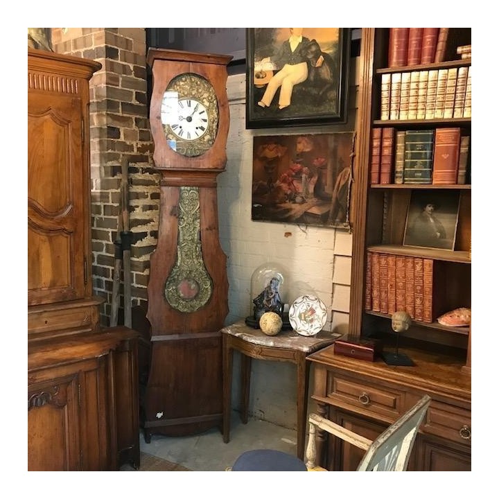 C19th Comptoise Clock  in Pine