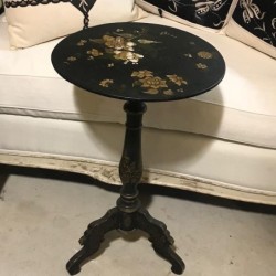 C19th French Napoleon III Tilt Top Chinoiserie Table