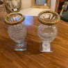 C1900 Pair of Crystal French Vase