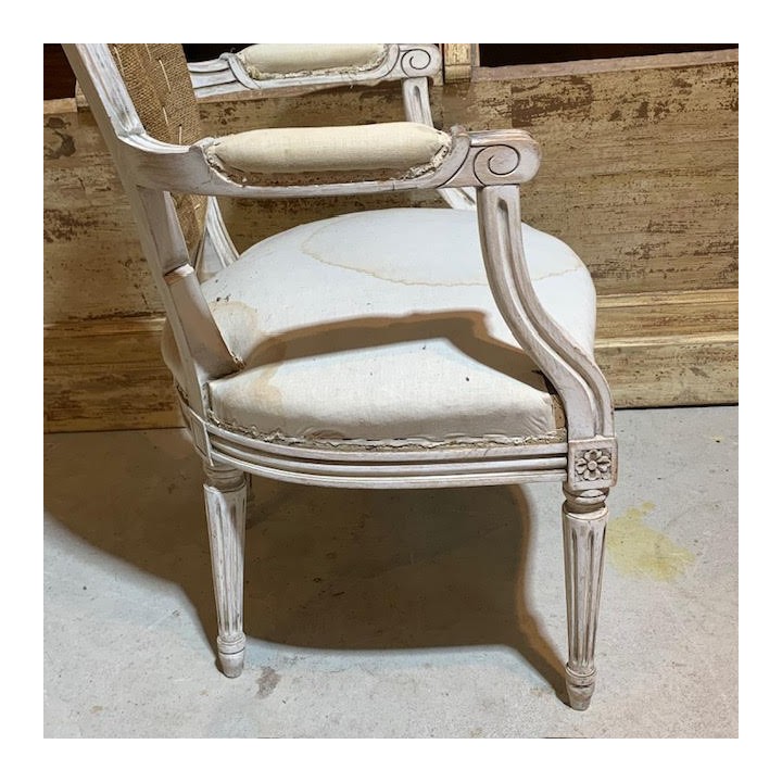 C19th French Louis XVI Style Fauteuils