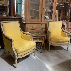 French Antique Fauteuils Pair